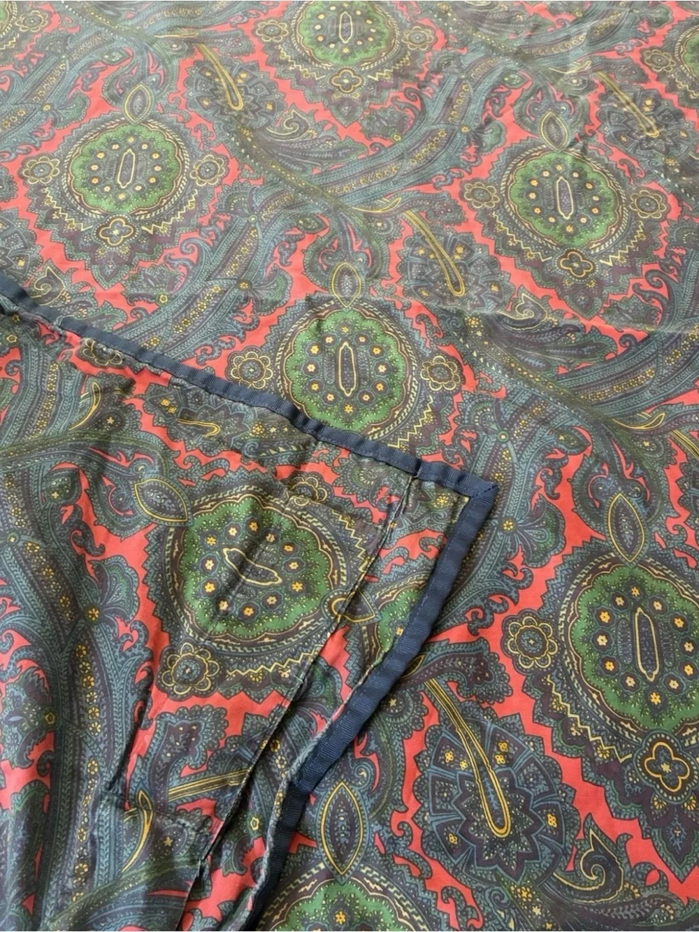 Vintage Ralph Lauren Paisley King Duvet Made in France Rare
